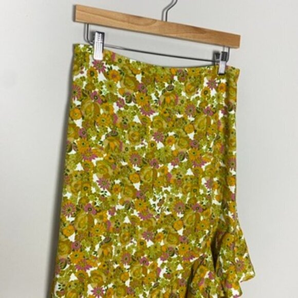 Ted Baker Odissa Floral Asymmetric Midi Skirt Womens 2 - Picture 4 of 9